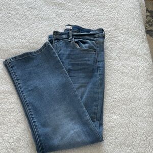 High Rise Blue Jeans